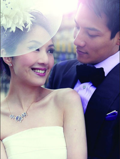 Dương Thiên Hoa lộ ảnh cưới bên chú rể đẹp trai - 2