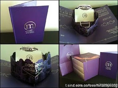 Dương Thiên Hoa “chơi trội” với thiệp cưới 3D - 2 Dương Thiên Hoa “chơi trội” với thiệp cưới 3D - 2