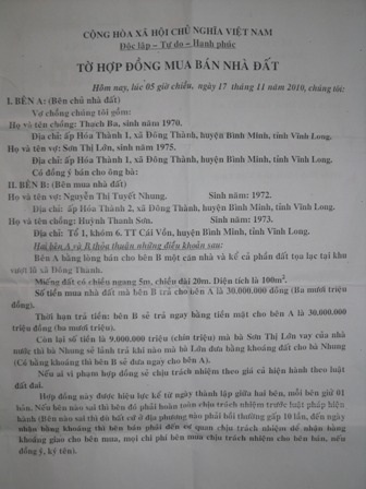 Gia đình bé Yến Nhi đã mua được đất cất nhà - 1