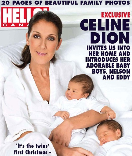 Celine Dion khoe hai con trai sinh đôi - 1 Celine Dion khoe hai con trai sinh đôi - 1
