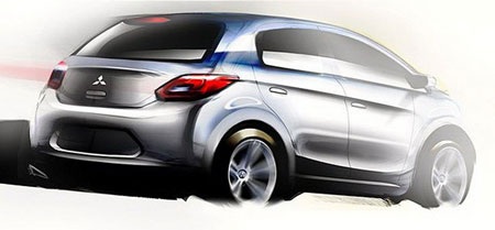 Phác họa mẫu xe giá rẻ mới của Mitsubishi - 2 Phác họa mẫu xe giá rẻ mới của Mitsubishi - 2