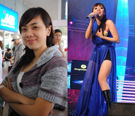 Bật mí hình ảnh Sao mai điểm hẹn trước và sau trang điểm - 2