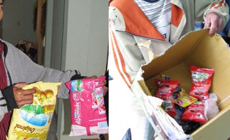 Ngư dân vớt trúng hàng trăm kiện hàng hóa trôi trên biển - 1