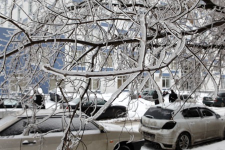 Chùm ảnh: Băng tuyết bao phủ Matx-cơ-va - 4