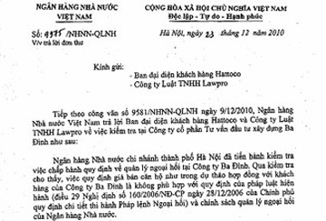 Cấm chủ dự án Hattoco bán nhà theo giá USD - 1 Cấm chủ dự án Hattoco bán nhà theo giá USD - 1
