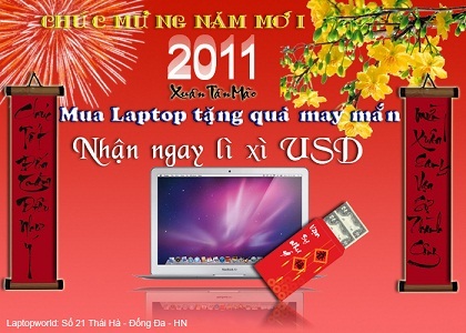 “Mua laptop bất kỳ lì xì ngay tiền đô” tại Laptopworld - 1