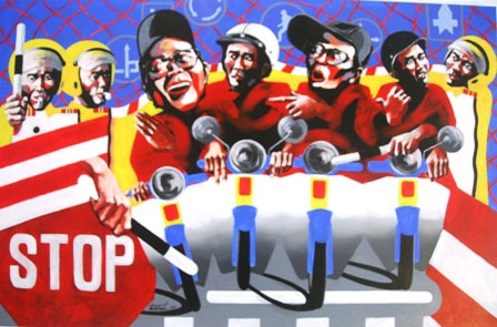 Nhịp sống trẻ qua nét vẽ SV ĐH Huế - 5