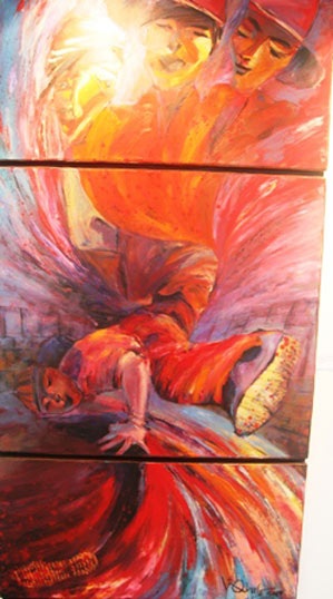 Nhịp sống trẻ qua nét vẽ SV ĐH Huế - 4