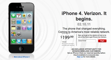 Verizon sẽ chào bán iPhone từ ngày 10/2 - 1