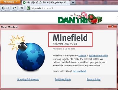 Ra Beta 10, Firefox 4.0 lỗi hẹn đến tháng 2 - 1