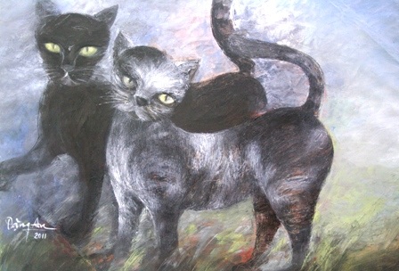 Xem chùm tranh mèo dí dỏm đầu xuân Tân Mão - 6