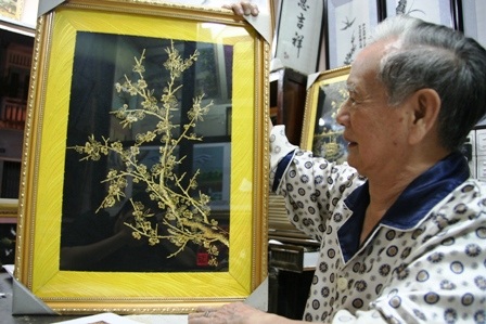 Xem “ông đồ, cây mai” của “lão thêu” hàng đầu xứ Huế - 12
