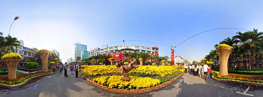 360 độ panorama Sài Gòn đón Tết Tân Mão - 1