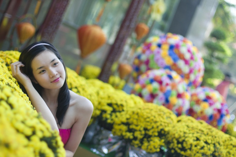 Ngắm hoa khôi Ngoại thương trong sắc xuân - 3 Ngắm hoa khôi Ngoại thương trong sắc xuân - 3