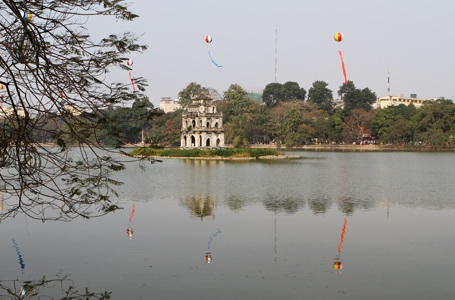 Chùm ảnh: "Gặp" cụ rùa Hồ Gươm ngày đầu xuân - 3