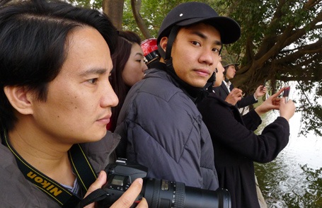 Chùm ảnh: "Gặp" cụ rùa Hồ Gươm ngày đầu xuân - 15