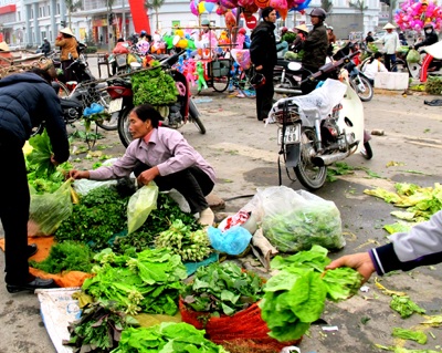 Khai xuân chợ rau đầu năm nơi thành Vinh - 9 Khai xuân chợ rau đầu năm nơi thành Vinh - 9