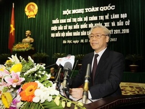 Hội nghị triển khai công tác bầu cử Quốc hội XIII - 1