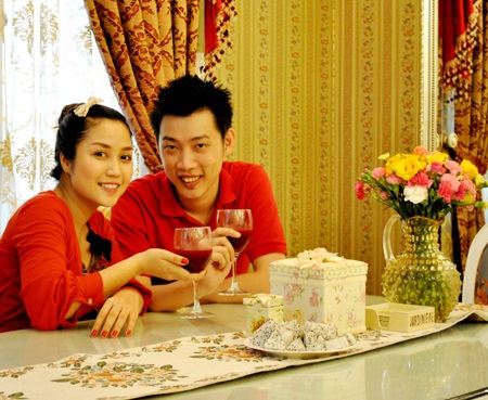 Bà bầu “Ốc” Thanh Vân tạo dáng trong ngôi nhà sang trọng - 10