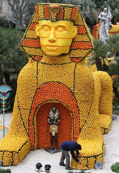 Những công trình nghệ thuật bằng chanh và cam tươi - 2