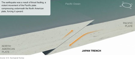 Sơ đồ hình thành siêu động đất và sóng thần ở Nhật - 3