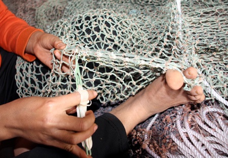 Hối hả làm lưới “khủng” dẫn dắt cụ Rùa - 2