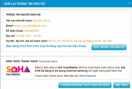 Dân trí ra mắt phương thức ủng hộ mới bằng thẻ cào điện thoại - 4 Dân trí ra mắt phương thức ủng hộ mới bằng thẻ cào điện thoại - 4