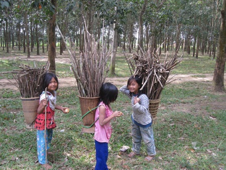 Những chiếc gùi “khổng lồ” trên lưng trẻ thơ - 4 Những chiếc gùi “khổng lồ” trên lưng trẻ thơ - 4