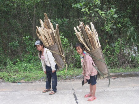 Những chiếc gùi “khổng lồ” trên lưng trẻ thơ - 6 Những chiếc gùi “khổng lồ” trên lưng trẻ thơ - 6