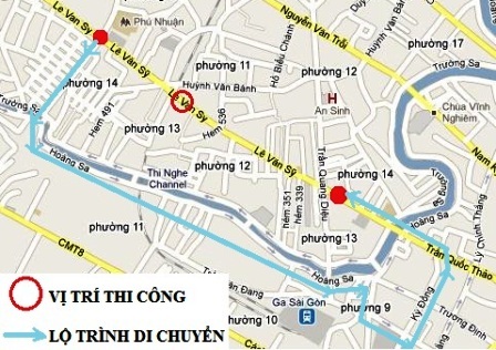 TPHCM: Cấm ô tô trên đường Lê Văn Sỹ - 2