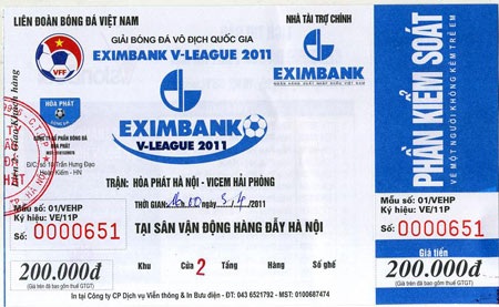 Sân Hàng Đẫy in vé giá “khủng” tiếp khán giả Hải Phòng - 1 Sân Hàng Đẫy in vé giá “khủng” tiếp khán giả Hải Phòng - 1