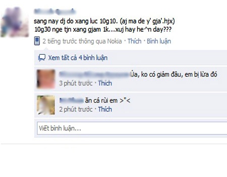 Rộ tin đồn “xăng giảm giá” ngày cá tháng Tư - 1 Rộ tin đồn “xăng giảm giá” ngày cá tháng Tư - 1