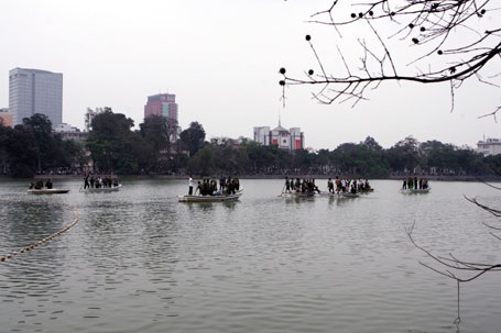 Cụ Rùa đã được an toàn trong bể chữa bệnh - 5