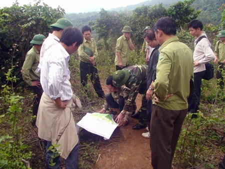 Bắt “tại trận” nhóm lâm tặc khai thác gỗ lậu - 2 Bắt “tại trận” nhóm lâm tặc khai thác gỗ lậu - 2