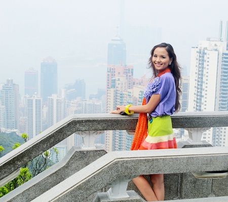 Hoa hậu Diễm Hương ngao du Hồng Kông - 2