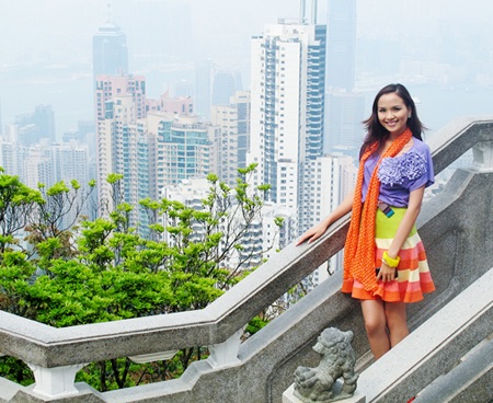 Hoa hậu Diễm Hương ngao du Hồng Kông - 6