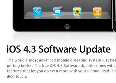 Apple phát hành iOS 4.3.2 sửa lỗi kết nối 3G - 1 Apple phát hành iOS 4.3.2 sửa lỗi kết nối 3G - 1