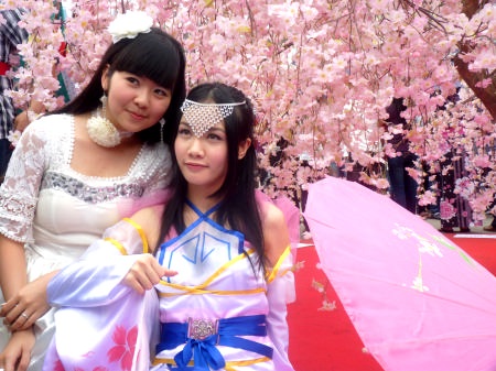 Thiếu nữ Hà thành khoe sắc bên hoa anh đào - 13 Thiếu nữ Hà thành khoe sắc bên hoa anh đào - 13