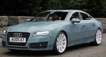 Xe Audi A7 từ nghệ thuật gấp, dán giấy - 1 Xe Audi A7 từ nghệ thuật gấp, dán giấy - 1