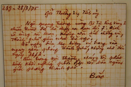 Cùng ngắm những kỷ vật thời chiến trong ngày 30/4 - 8 Cùng ngắm những kỷ vật thời chiến trong ngày 30/4 - 8