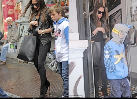 Bà Becks cùng các con trai sắm sửa tại New York - 1 Bà Becks cùng các con trai sắm sửa tại New York - 1