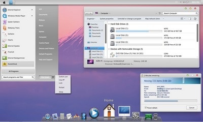 Giúp Windows 7 khoác áo “sư tử dũng mãnh” Mac OS Lion - 2 Giúp Windows 7 khoác áo “sư tử dũng mãnh” Mac OS Lion - 2