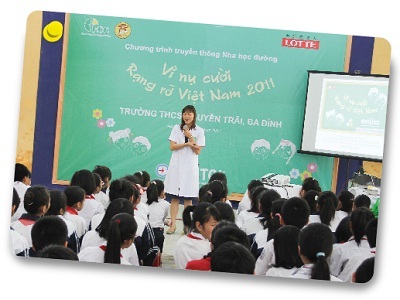 Chương trình Nha học đường - Vì nụ cười rạng rỡ Việt Nam 2011 - 4 Chương trình Nha học đường - Vì nụ cười rạng rỡ Việt Nam 2011 - 4