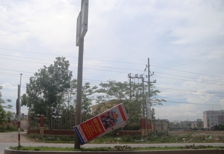 Pano, áp phích tơi tả trên đường    - 1