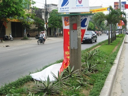 Pano, áp phích tơi tả trên đường    - 7
