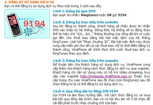 Vinaphone buộc khách hàng sử dụng dịch vụ nhạc chờ - 2