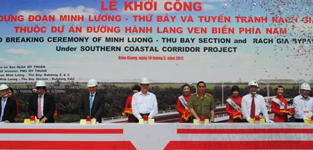 Khởi công dự án đường hành lang ven biển phía Nam - 1