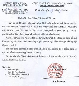 Nhiều trường lấy điểm khảo sát chất lượng làm điểm thi học kỳ - 1 Nhiều trường lấy điểm khảo sát chất lượng làm điểm thi học kỳ - 1