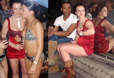 Britney không ngại thay quần áo giữa chốn đông người - 1