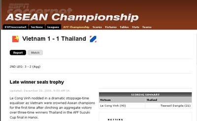 Báo chí quốc tế đồng loạt đưa tin Việt Nam vô địch - 3